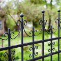 Wrought iron Garden Fencing with decorative Wrought iron ornaments for home or company Metal Fence